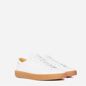 Everlane ReLeather® Tennis Shoe Women’s size 6.5 - white with gum sole